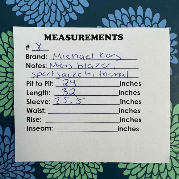 Michael Kors Dark Grey Button Single Breasted Notched Lapel Mens Blazer Size 44L - Picture 16 of 16